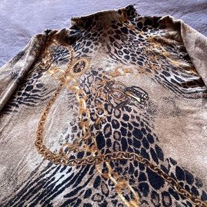 Pierre New York Turtleneck Sweater Size L Long Sleeves Good Condition.